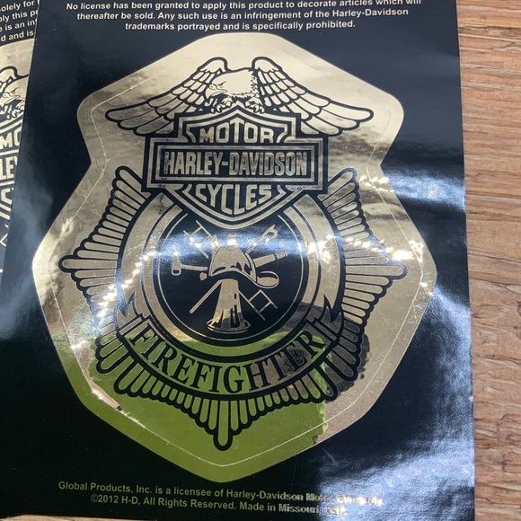 Harley Davidson Firefighter Decal - Picture 3 of 5